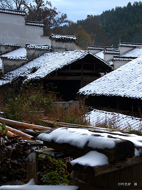 乡村雪韵 摄影 蓝色驴