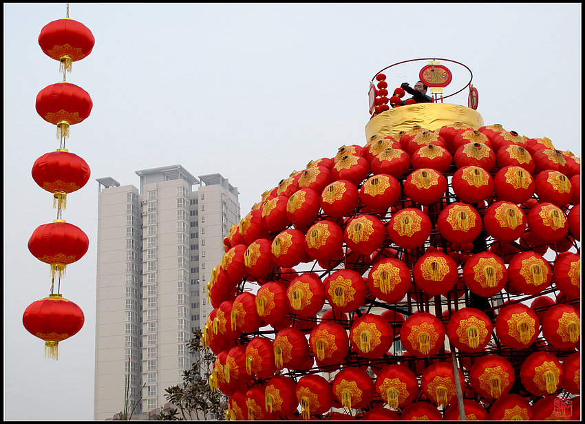 迎春红灯挂满城 摄影 zhangxunyong