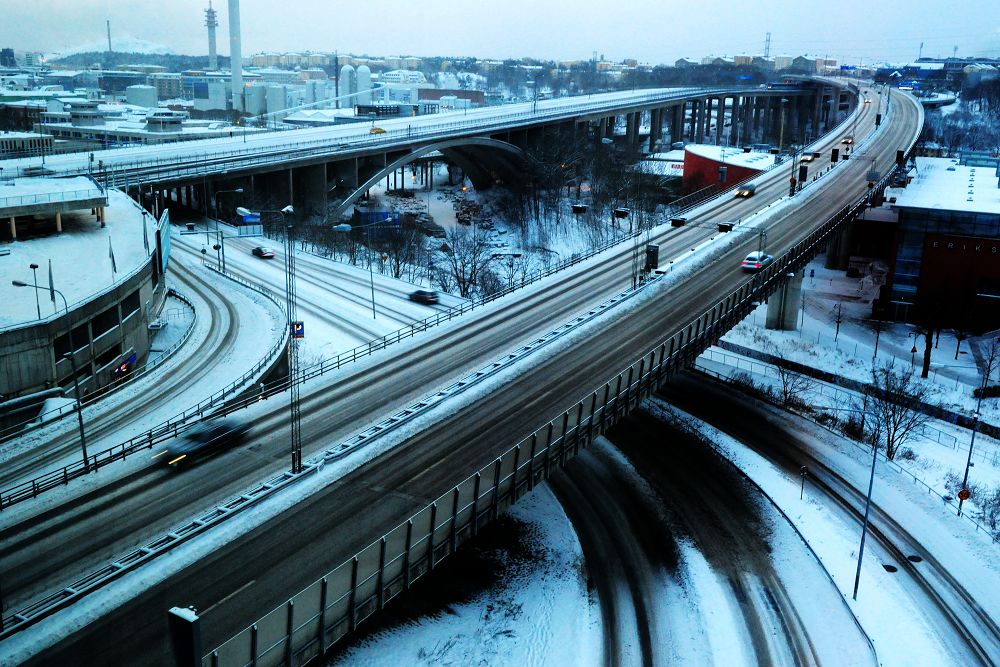 瑞雪纷飞北欧行3（斯德哥尔摩街景，请点大图） 摄影 色谷饥仙