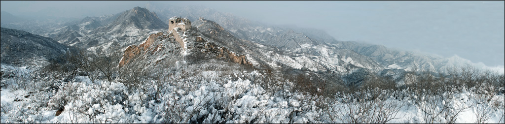 雪染长城 摄影 王者王