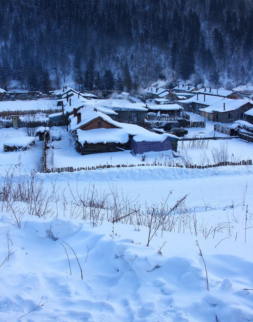 雪乡 摄影 黑胶盘