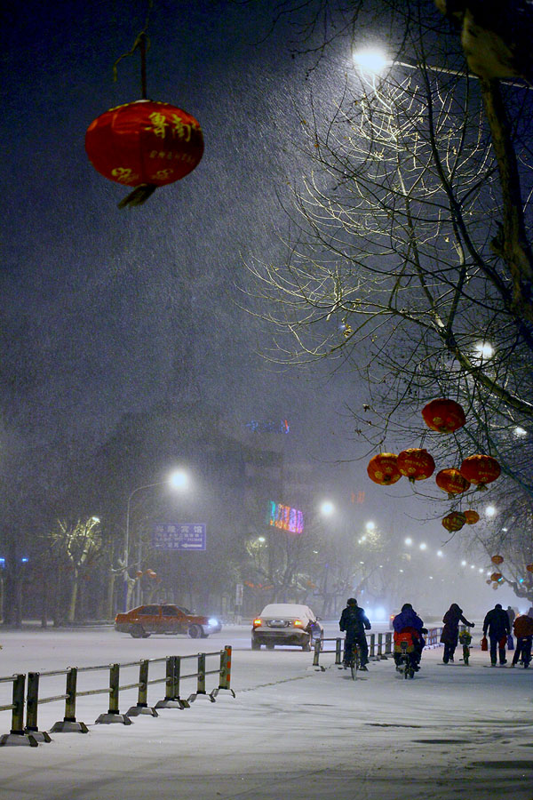 雪舞之夜 摄影 造化为师