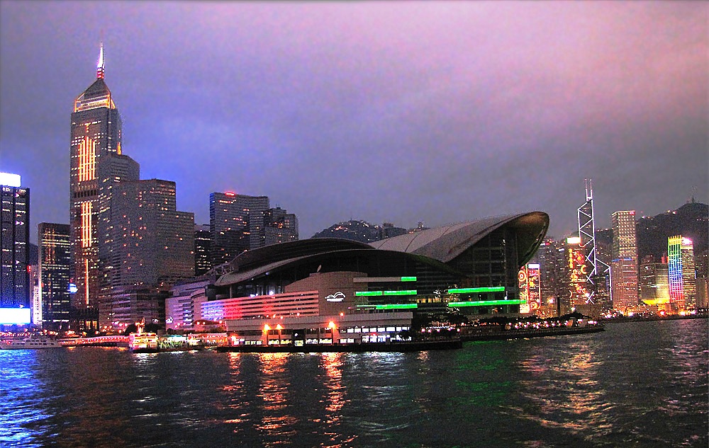 香港国际会展中心夜景 摄影 宇宙来客