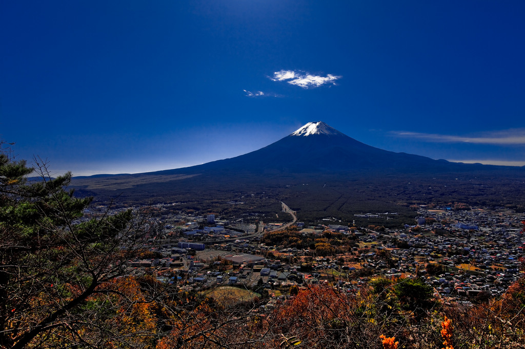 河口湖观富士山之二 摄影 qxs