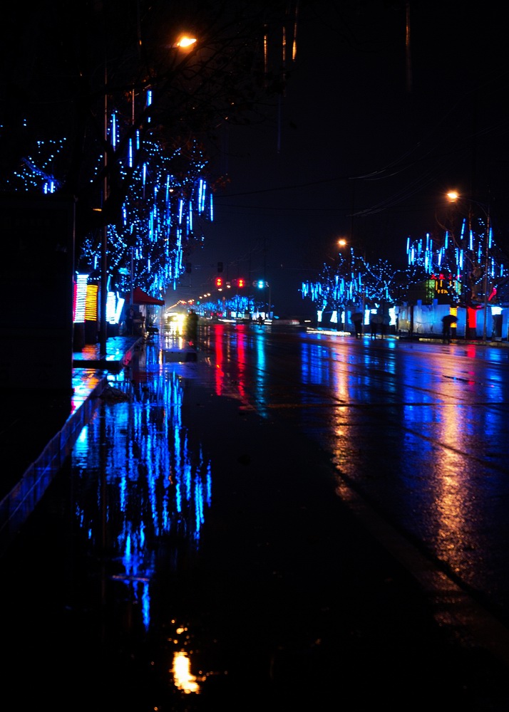 小城雨夜（2） 摄影 景韵霞光