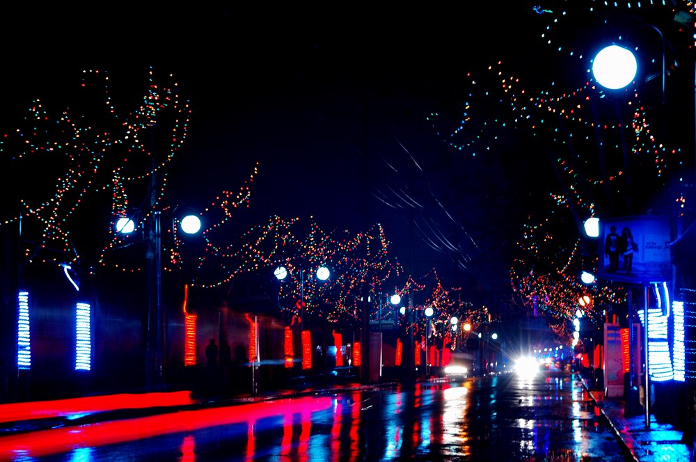 小城雨夜（3） 摄影 景韵霞光