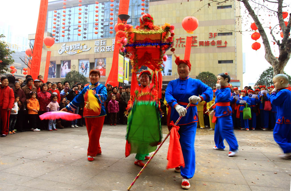 彩花船－－闹元宵民俗之一 摄影 少逸