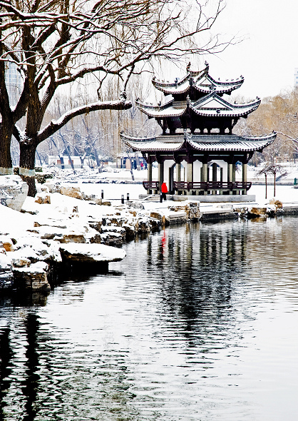 陶然亭雪景 摄影 相逢是歌