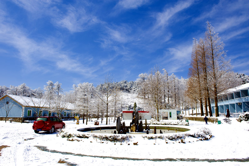 四明春雪 摄影 紫竹常绿