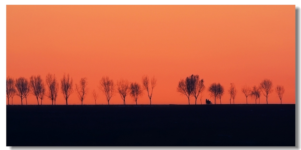 夕阳后 摄影 景寓