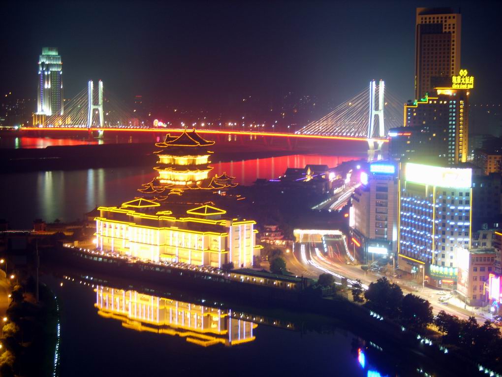 赣江夜景 摄影 雨夜静悄悄