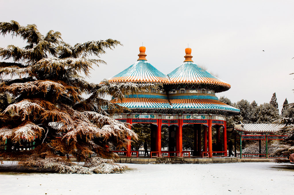 天坛双环万寿亭雪景 摄影 楚天舒