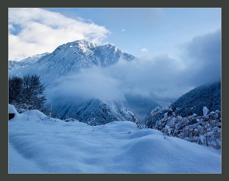 康定雪景 摄影 大草坝