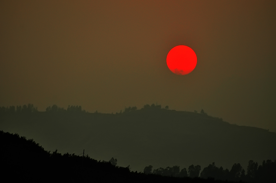 夕阳如血 摄影 源之淡