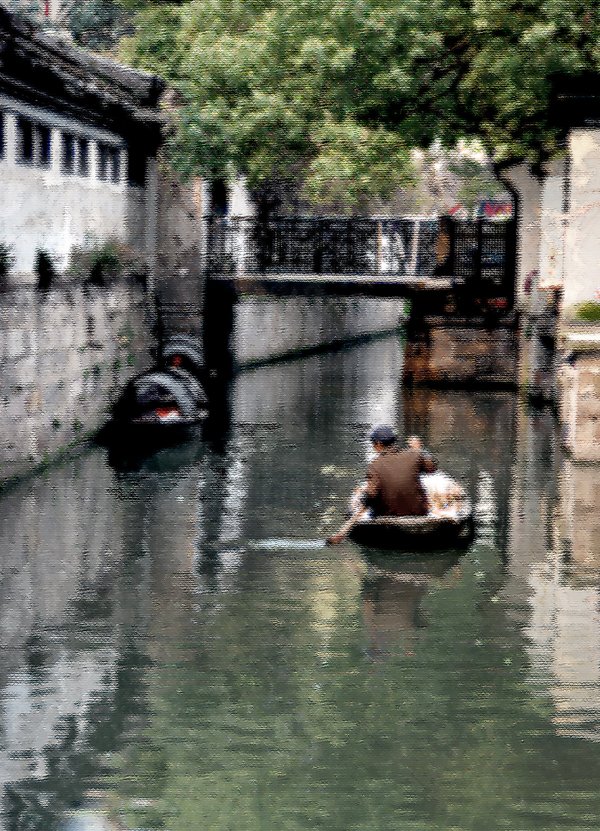 水乡风光{油画写生} 摄影 痴心