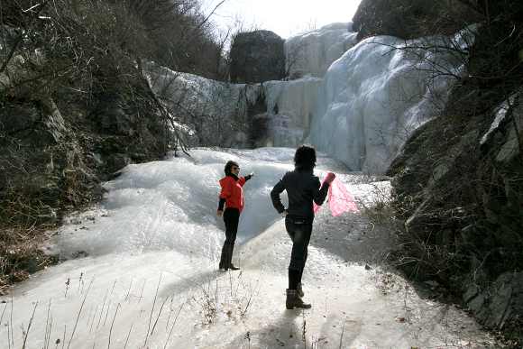 春天冰瀑 摄影 京西长山