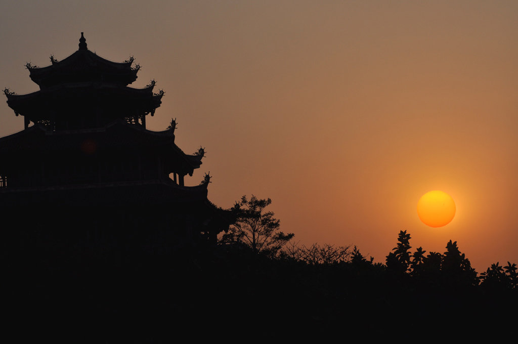 刺桐阁夕阳 摄影 秋风秋雨