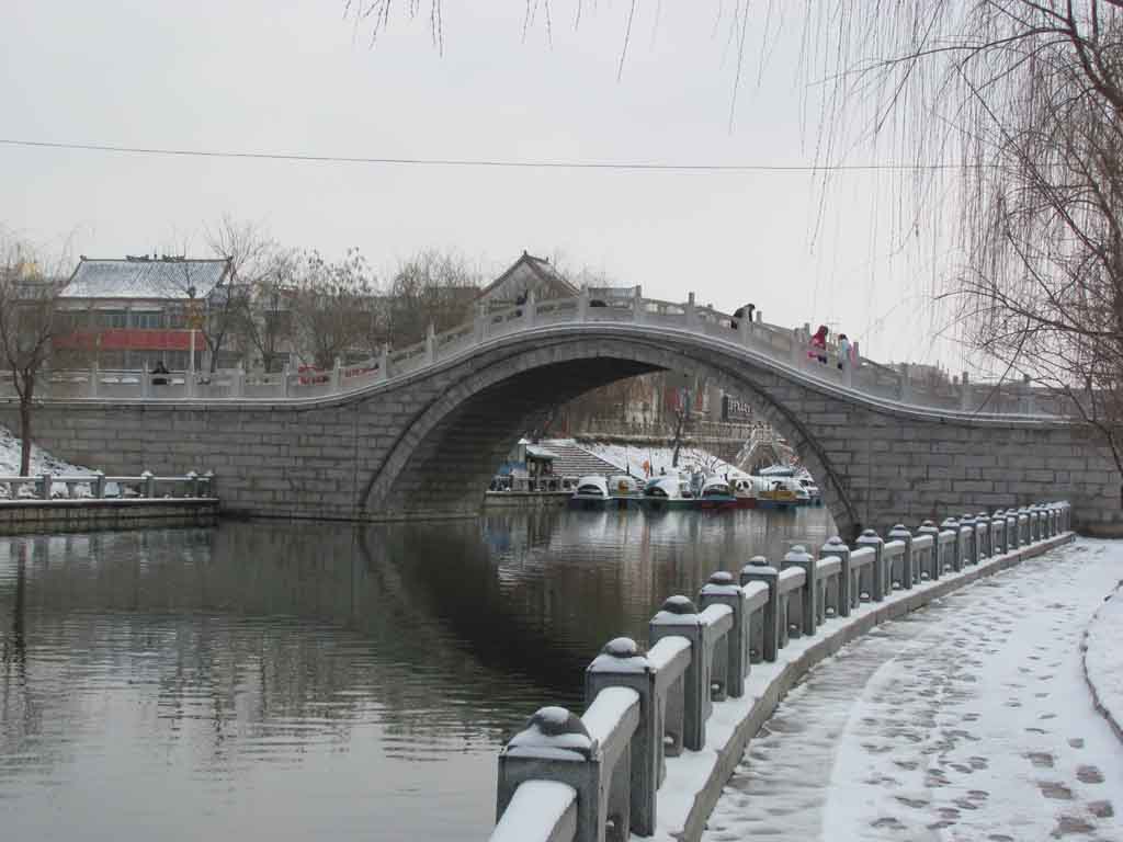 古运河雪景 摄影 上林探花郎