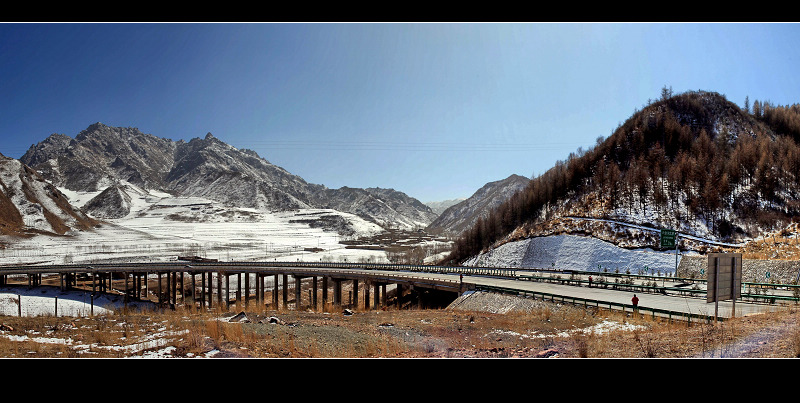 窑路湾春雪 摄影 乐平