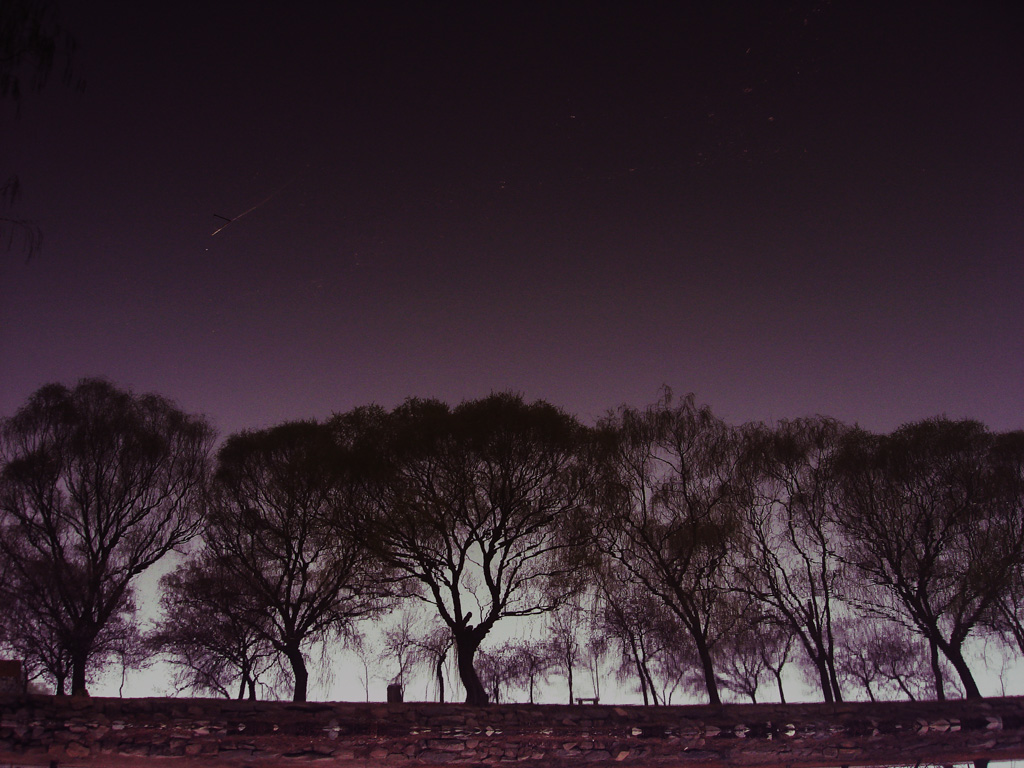 当流星滑过那夜空 摄影 榴莲香水