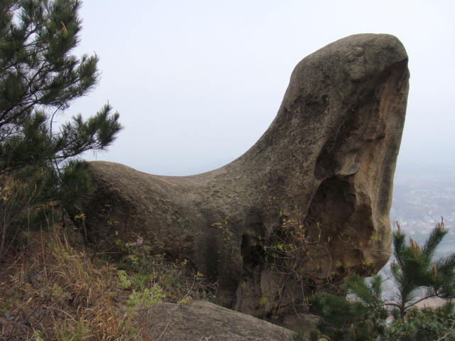 新县将军山海狮探月 摄影 黄海山