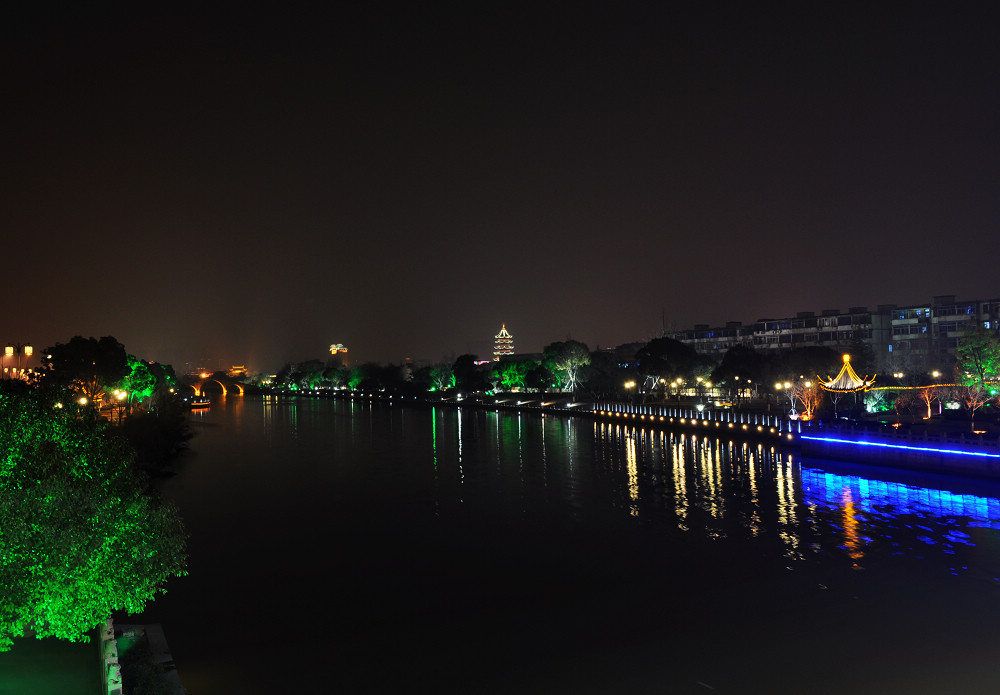 护城河夜景 摄影 深水jssz