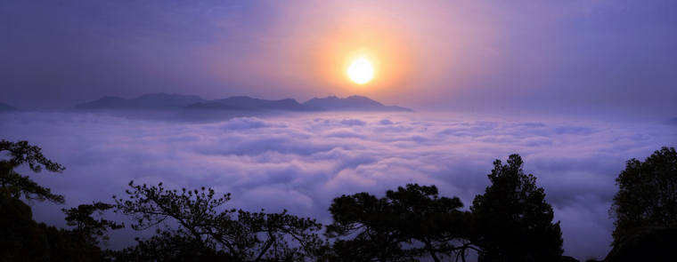 云海 摄影 荒岩