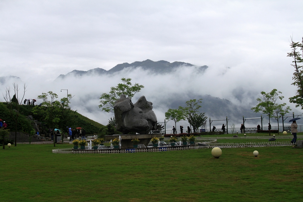 三峡库区风光之六---江边公园 摄影 影海求知