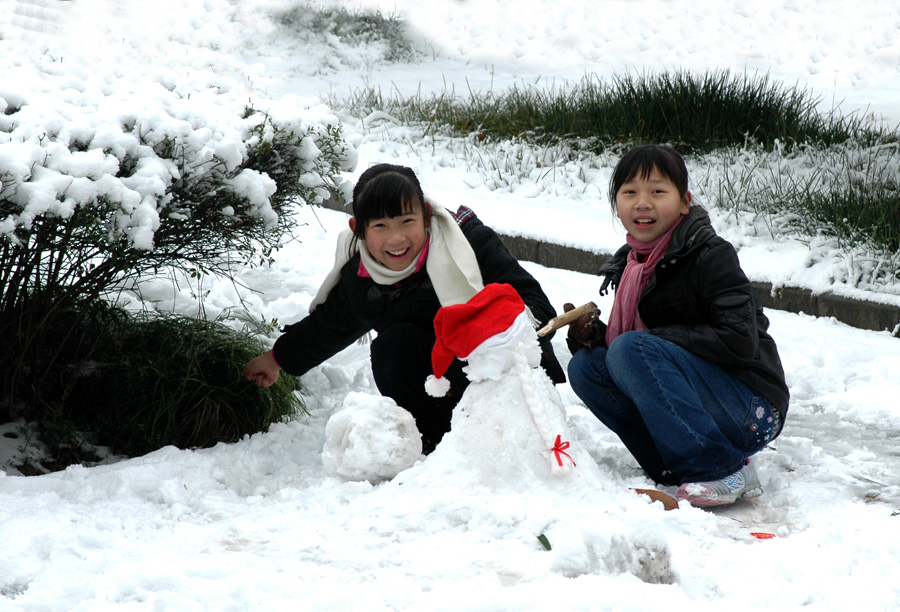 堆雪人 摄影 老牛啦