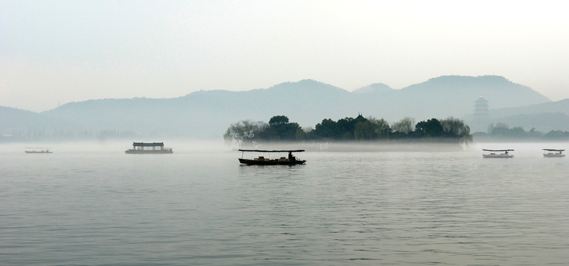 西湖雾景 摄影 jdyang44