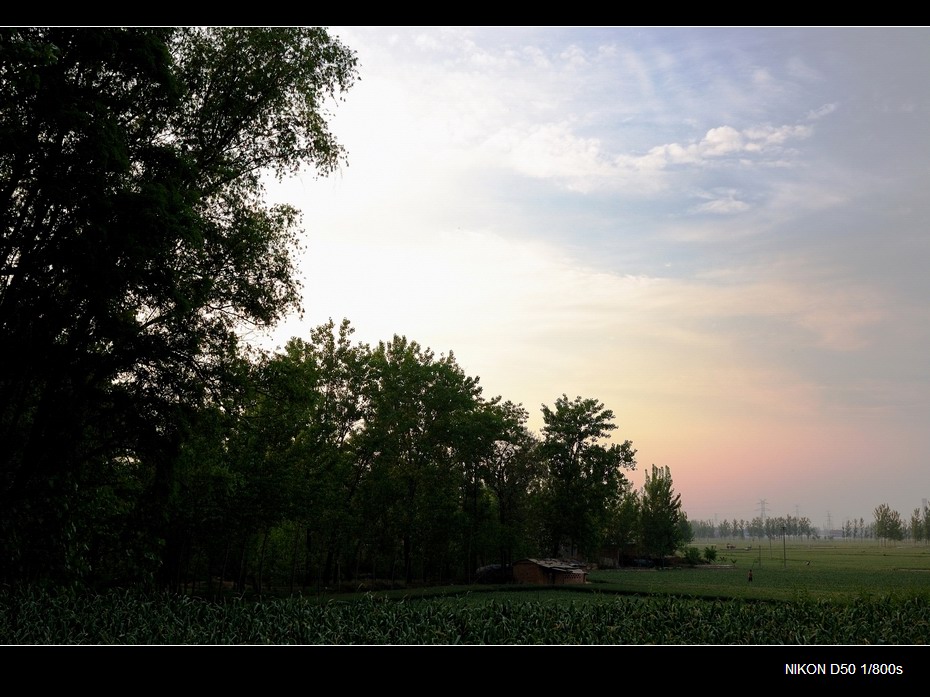 村野夕照（1） 摄影 景韵霞光