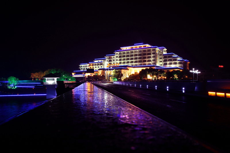 天目湖夜景 摄影 钢钟锅子