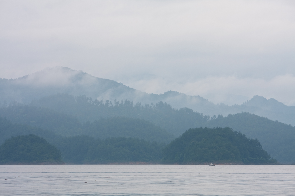 烟雨千岛湖（1） 摄影 月岛翁