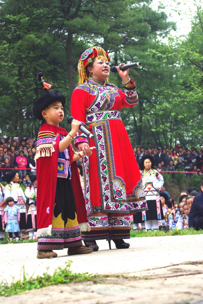 母子二重唱 摄影 春帆