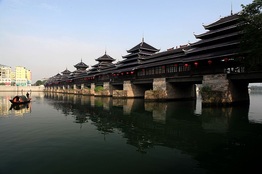 侗乡风雨桥 摄影 清逸闲士