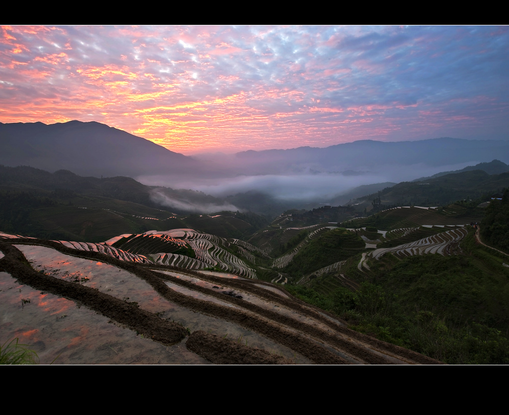 彩霞金梯 摄影 浪游天涯