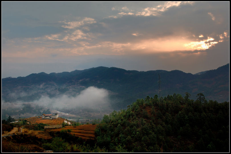 山村小景 摄影 喜欢色彩