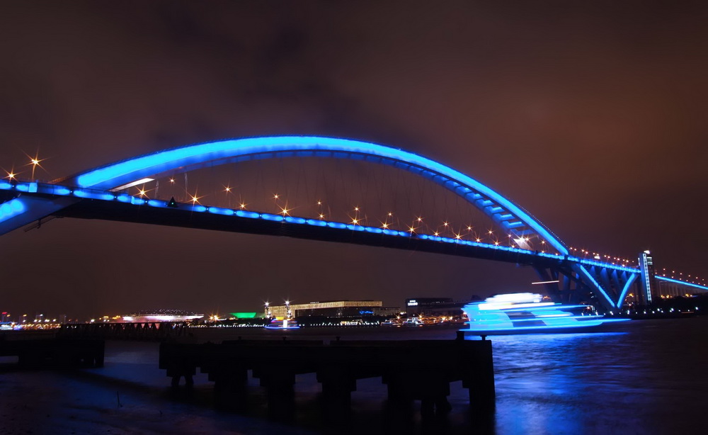 卢浦大桥夜景 摄影 王胡子