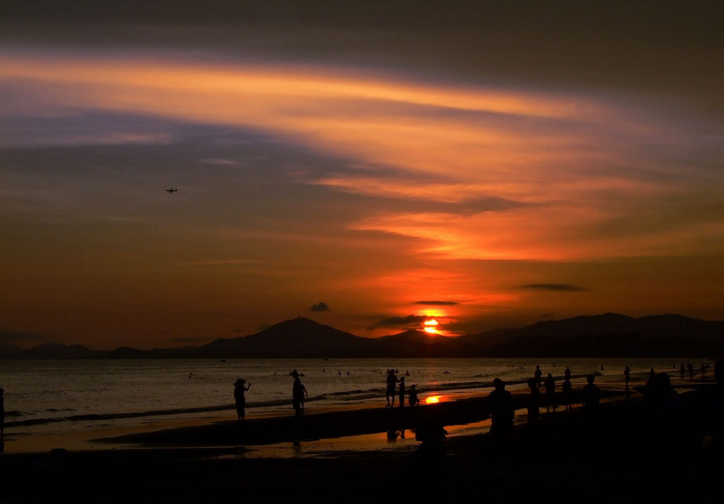 海岛夕阳 摄影 鲤江