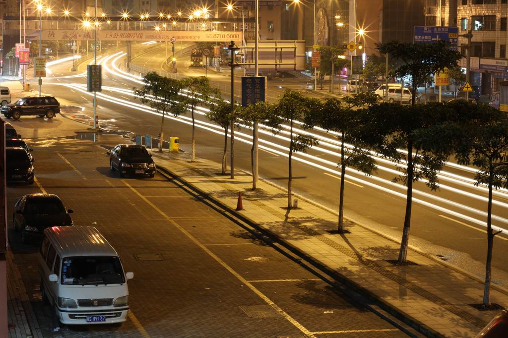 夜间道路 摄影 幸运符