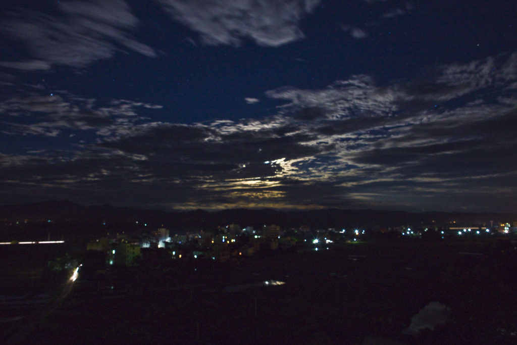 乡村月夜 摄影 竹修