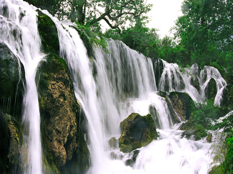 九寨溝的水--美景4--瀑布1 摄影 通川橋