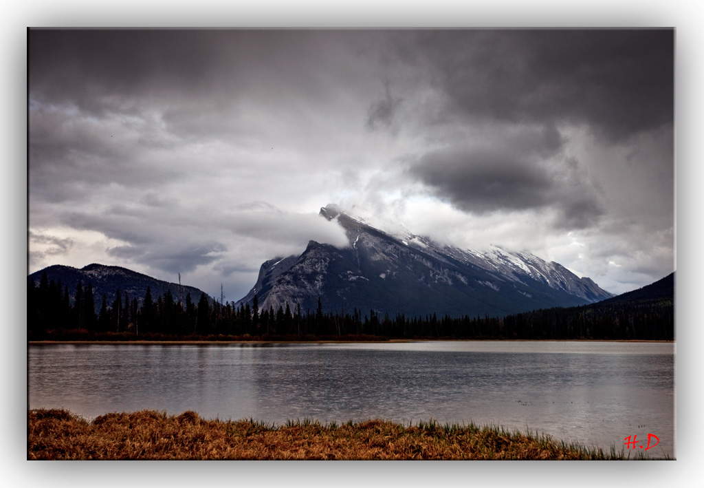 雨中Vermilion Lake (朱砂湖） 摄影 hettet