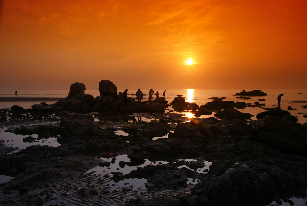 海边日出 摄影 郁晔