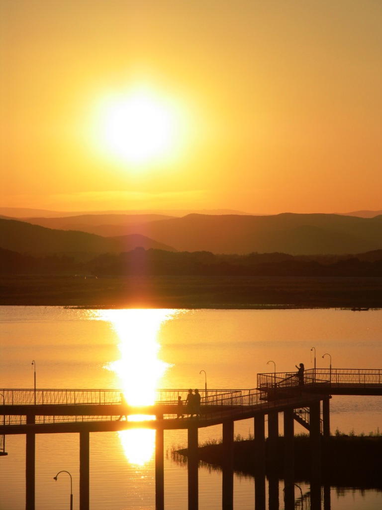 镜泊湖夕阳 摄影 唐朝梦回