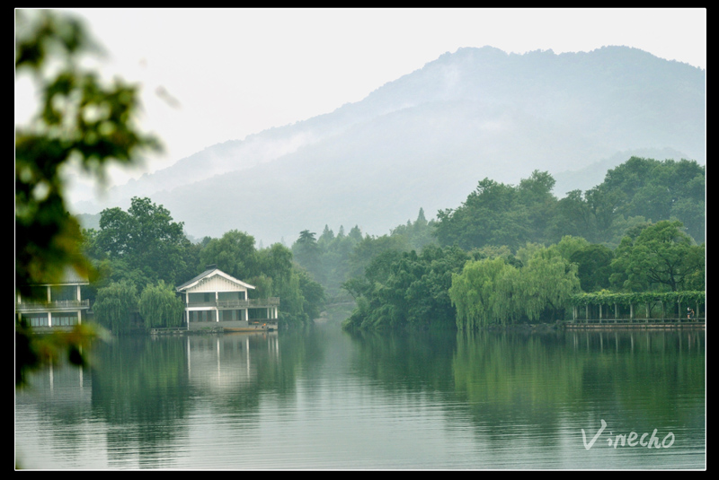 西湖美景 摄影 听雨江边