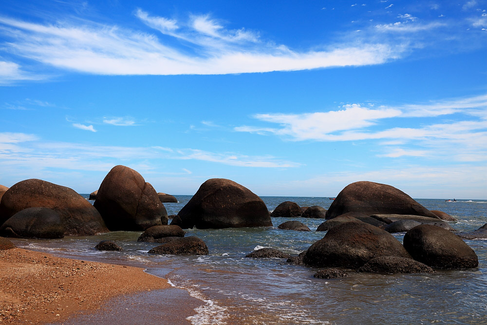 海岛风光 摄影 蓝色海岸线