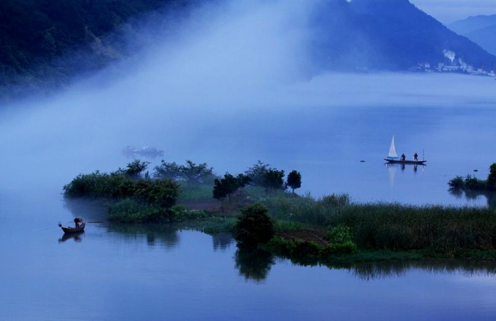 雾漫春江 摄影 baojh