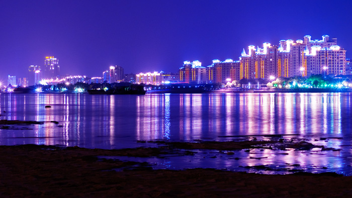 江滨夜景 摄影 土戈