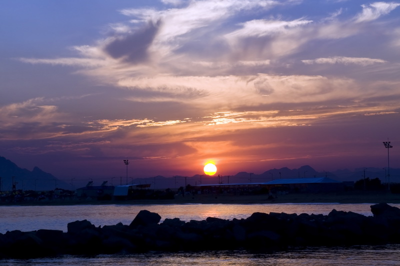 海边斜阳 摄影 烟雨迷蒙